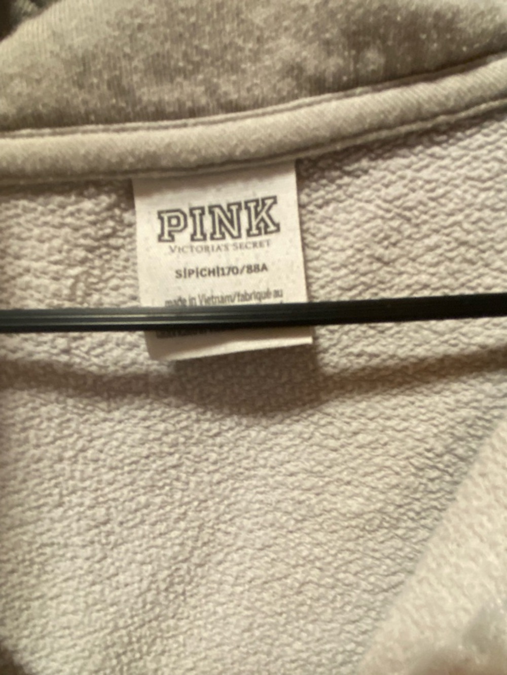 PINK Victoria's Secret Cozy Fleece Jacket in Light Beige